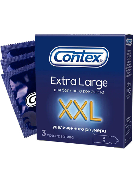 CONTEX Extra Large (XXL) Condoms - Enhanced Pleasure & Comfort