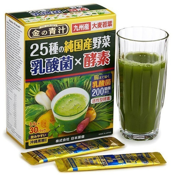 Nihon-Yakken Aojiru: 25 Vegetable Japanese Superfood Drink (30 Sachets)