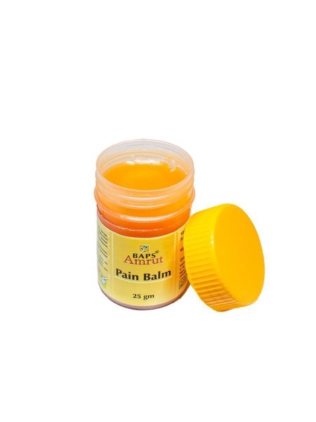 BAPS Amrut Pain Balm: Indian Ayurvedic Relief for Neuralgia, Rheumatism & Back Pain (25g)