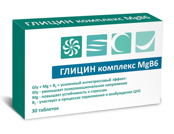 Glycine Magnesium B6 Tablets: 560mg x 30
