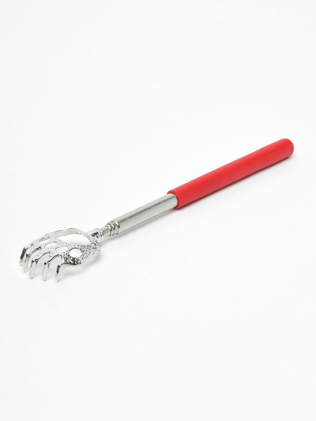 Telescopic Back Scratcher, 22-58cm, Red "Paw" Massager