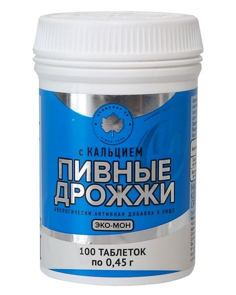 Eco-Mon Brewer's Yeast with Calcium (100 Tablets)