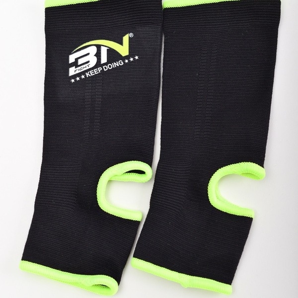 BN Fight Ankle Support Brace, Large, Black/Green