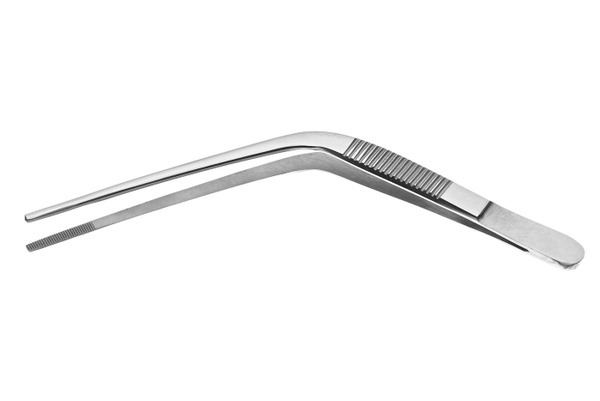 Horizontal Ear Tweezers, 105x1.5mm, Made in Russia