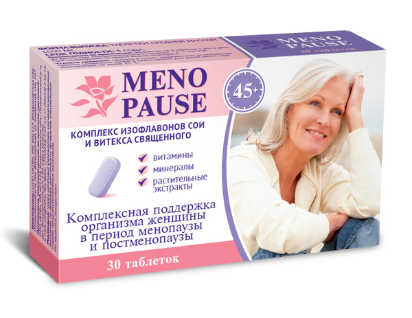 Soy Isoflavones & Vitex Chasteberry Menopause Supplement - 30 Tablets