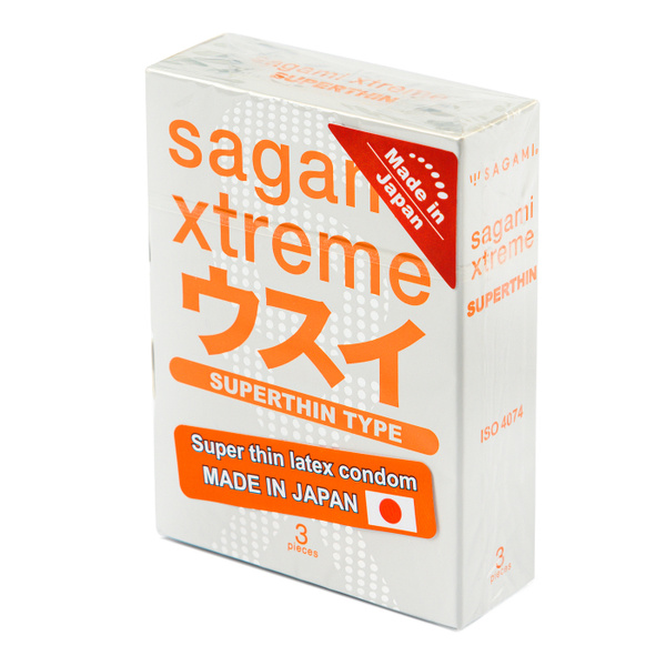 Sagami Xtreme Ultra Thin Condoms (3 Pack) - 0.04mm Latex