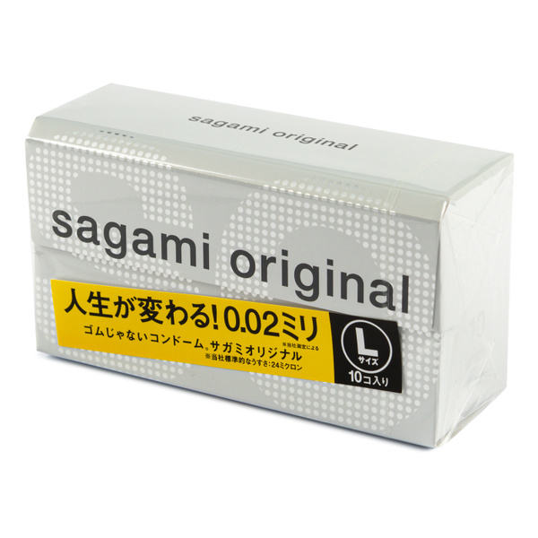 Sagami Original 002 L Condoms (10 Pack) - Ultra Thin 0.02mm