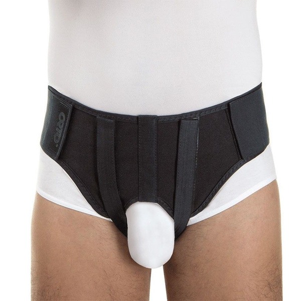 Orto BG-111 Inguinal Hernia Support Belt with Pelots - XL, Black