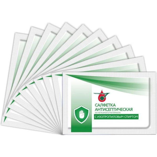 Antiseptic Wipes with Isopropyl Alcohol (10 Pack)