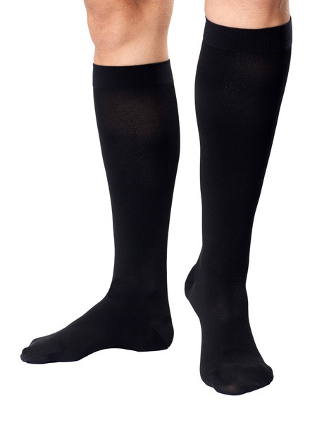 Compression Socks, Black, 20-30 mmHg, 2-Pair Pack
