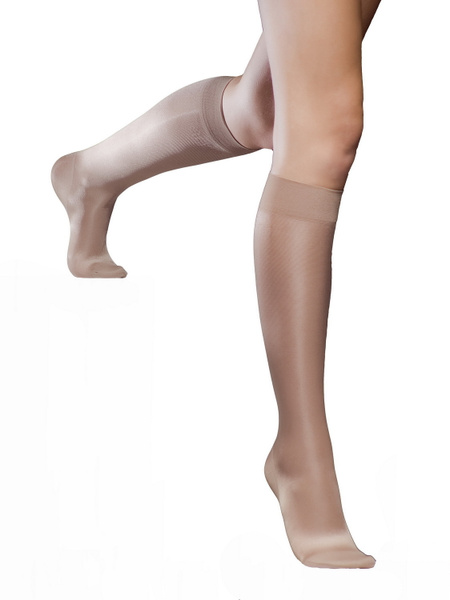 Beige Medical Compression Socks (Class 1, 1 Pair)