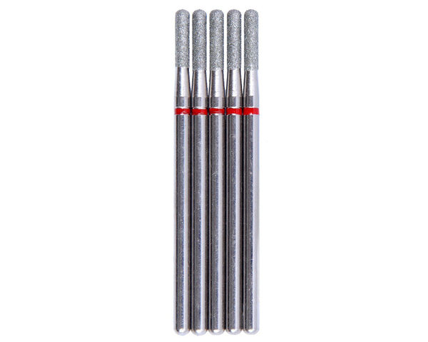 VladMiva: 20pc 1.8mm Diamond Coated Cylinder Bur, Rounded Edge, Red Band - Discounted