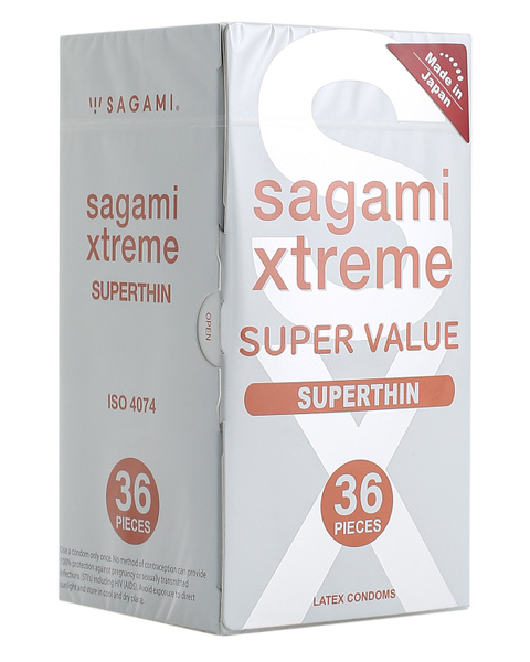 Sagami Xtreme Ultra Thin Condoms - 36 Count Bulk Pack