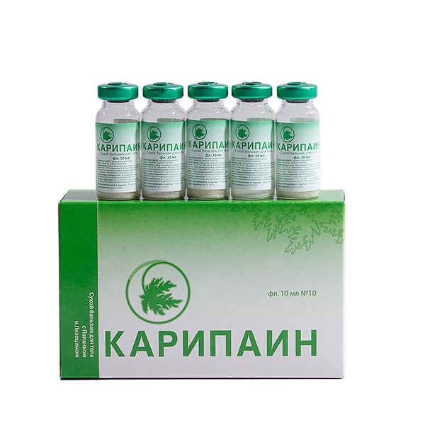 Karipain Dry Balm for Joints & Spine: Papain & Lysozyme (10 x 10ml)