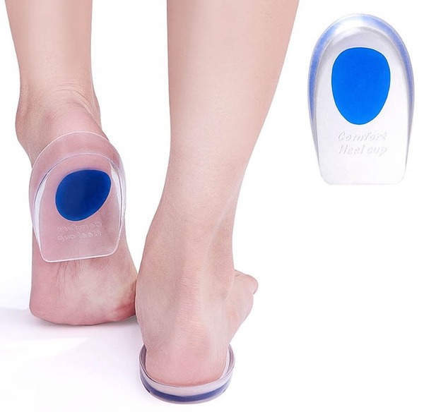 Kijua Gel Heel Cups: Shock Absorbing Silicone Inserts for Shoes (Sizes 40-46)
