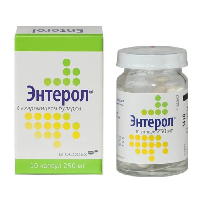 Enterol 250mg: Probiotic Diarrhea Relief for Adults & Children (1+) - 10 Capsules