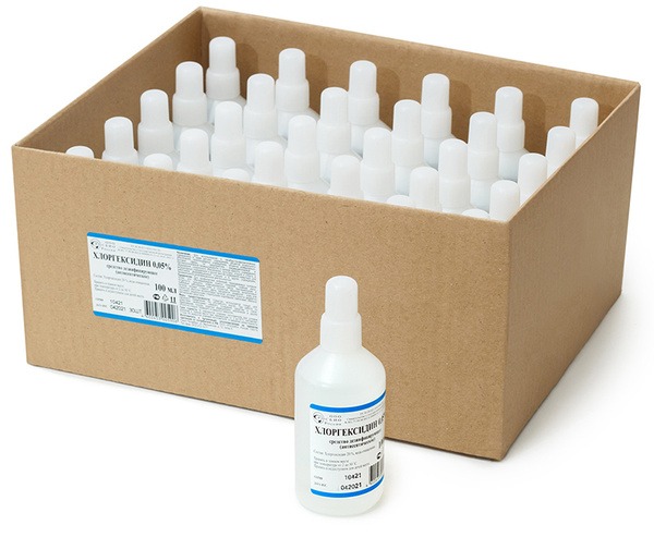 Chlorhexidine 0.05% - 100ml (30ct Box) Disinfectant Antiseptic