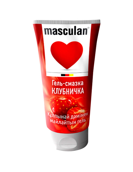 Masculan Lubricant: Edible Strawberry, Water-Based, 50ml