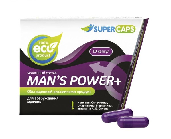 Man's Power Plus Capsules: 10-Count Sexual Enhancement