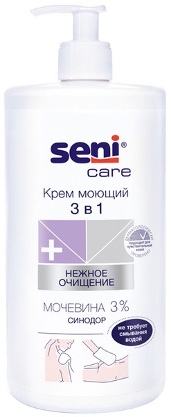 SENI CARE 3-in-1 Cleansing Cream (1000ml): Waterless Body & Intimate Wash
