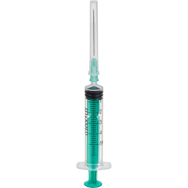 Sitekmed 3-Part Syringe, 5ml, 21G, 0.8x40mm (100/box)