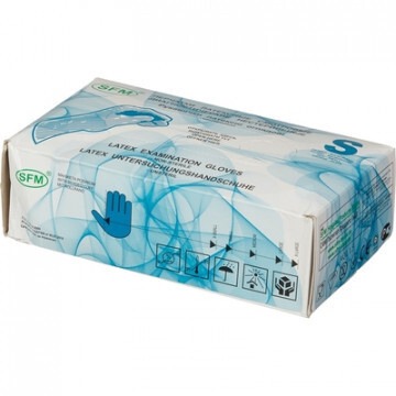 Latex Medical Exam Gloves Powdered SFM (S) 50 Pairs/Box