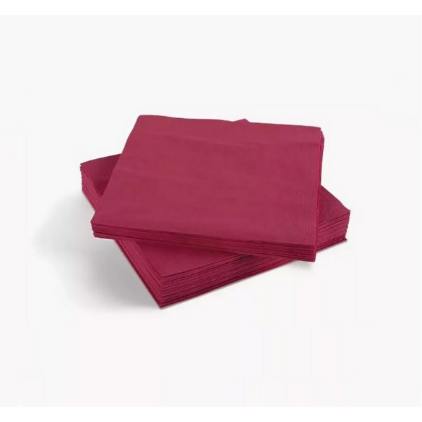 Bulk Spunbond Wipes (40x50cm, 30gsm, Burgundy) - 100 Pack