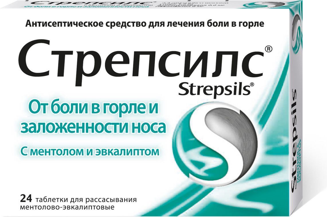 Strepsils Menthol & Eucalyptus Lozenges, 24 Count