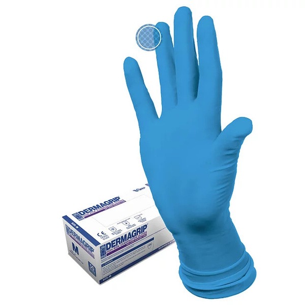 Latex Exam Gloves, Powder-Free, Non-Sterile, Size M (50 Count)