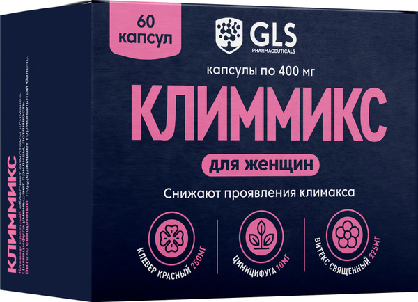 Klimmix Menopause Supplements: 60 Capsules for Symptom Relief