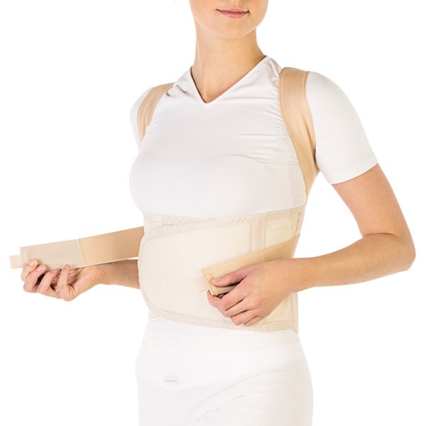 Back Posture Corrector with Rigid Ribs - XL (T-1774)