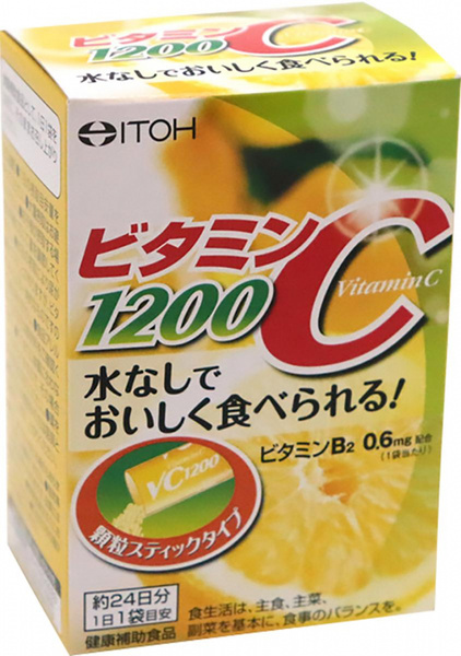 Vitamin C 1200mg, 24 Sachets - ITOH (Japan)