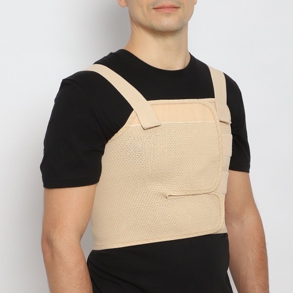 Post-Heart Surgery Compression Bandage (Chest 47-55") - B-361 Beige