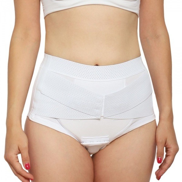 Uterine Prolapse Support Belt: Krayt B-636 White (Hip 34-36") - Treatment for Vaginal & Cervical Prolapse