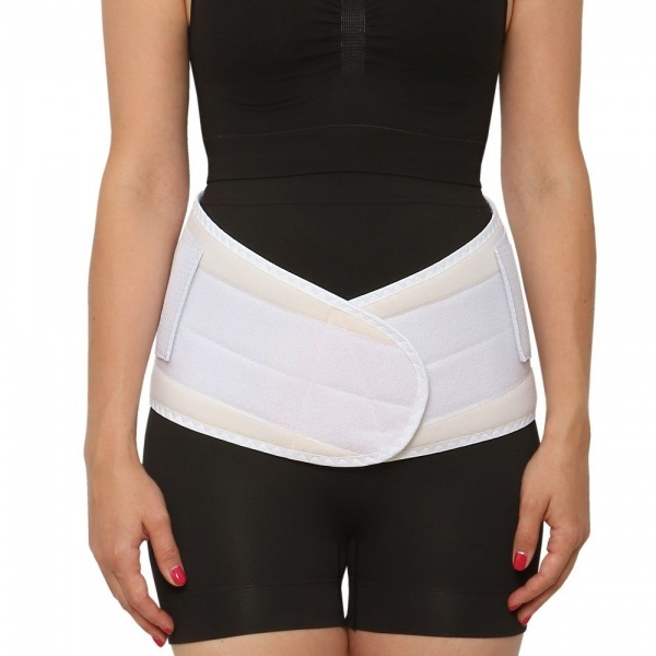Kidney Support Bandage (B-620 #5, White, 100-120cm Waist) for Visceral Prolapse