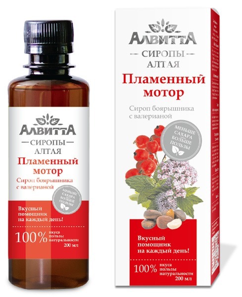 Hawthorn & Valerian Syrup "Fiery Engine" - 200ml