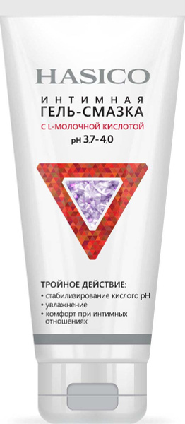 Hasiko Lubricant Gel with Lactic Acid: pH 3.7-4.0, 100ml