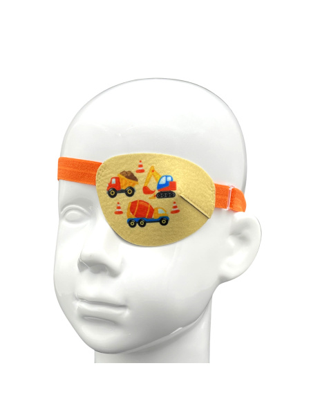 Kids' Eye Patch with Elastic Band: Anatomical Left Eye Cover