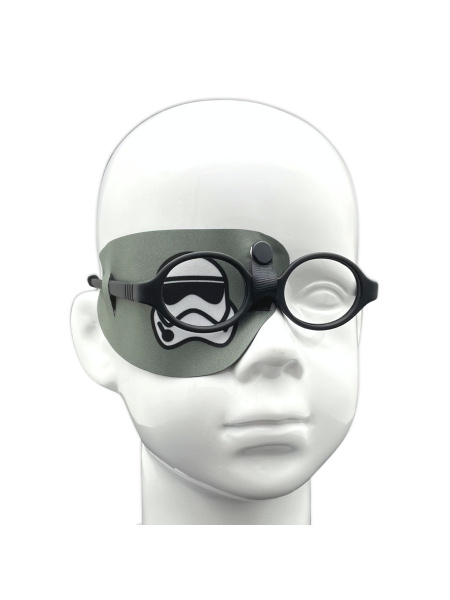 EyeOK "Stormtrooper" Anatomical Eye Patch for Right Eye - Universal Size