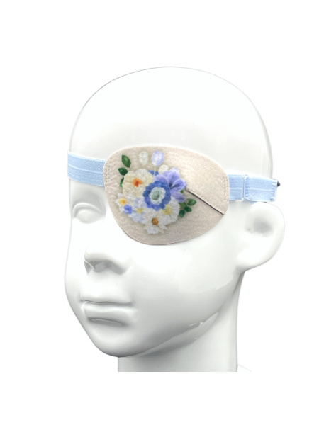 EyeOK Flower Power 3 Kids' Eye Patch (Left Eye)