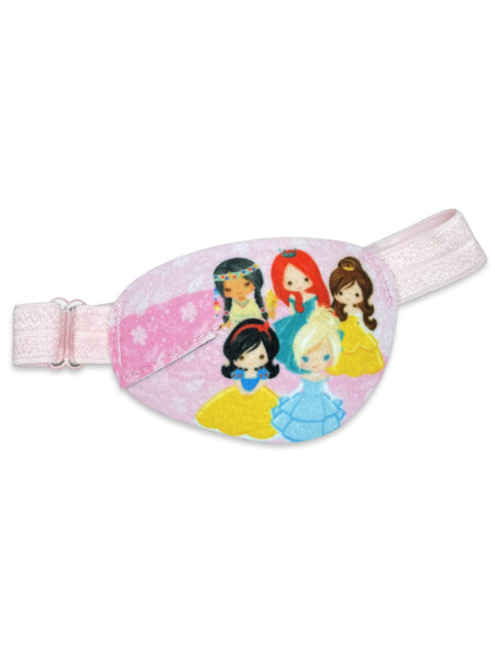 EyeOK Princess 2 Pink Anatomical Eye Patch for Kids (Right Eye)