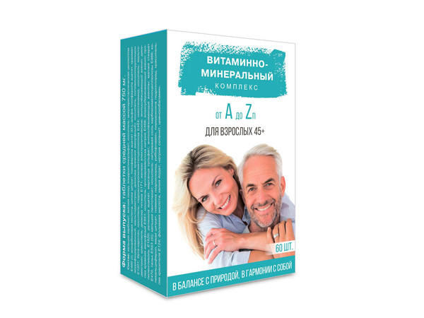 Complete Vitamin & Mineral Supplement for Over 45s (60 Tablets x 6)