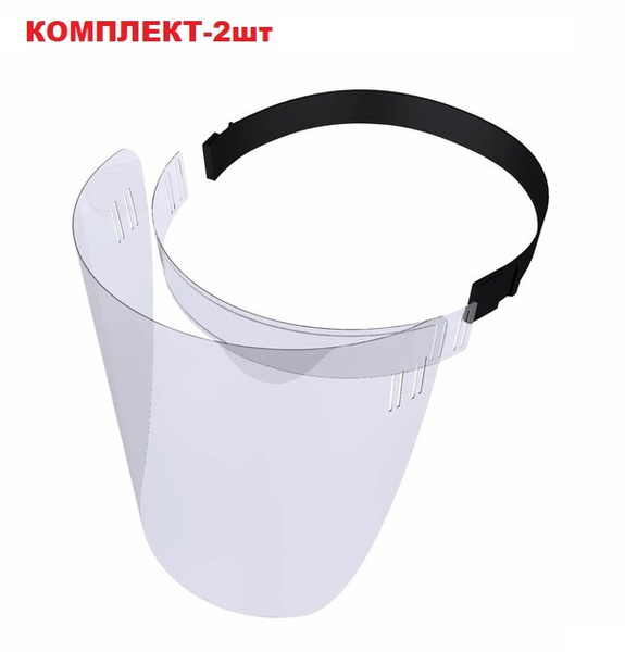 2-Pack Protective Antivirus Face Shield