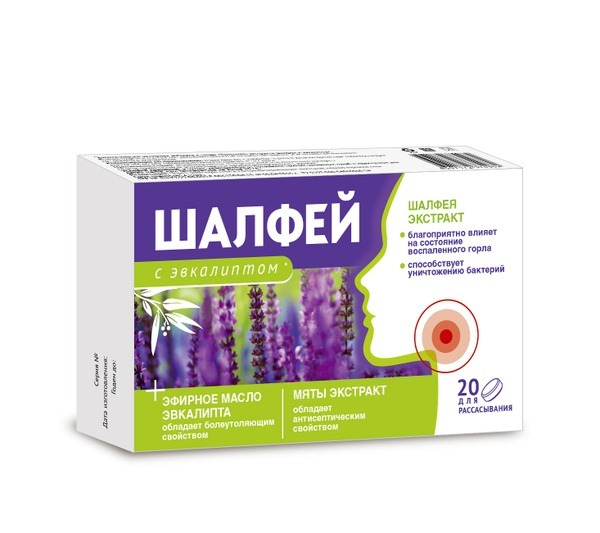 Sage & Eucalyptus Throat Tablets (20 Count)