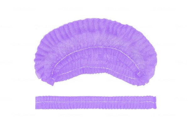 Purple Disposable Bouffant Caps (100 Pack)