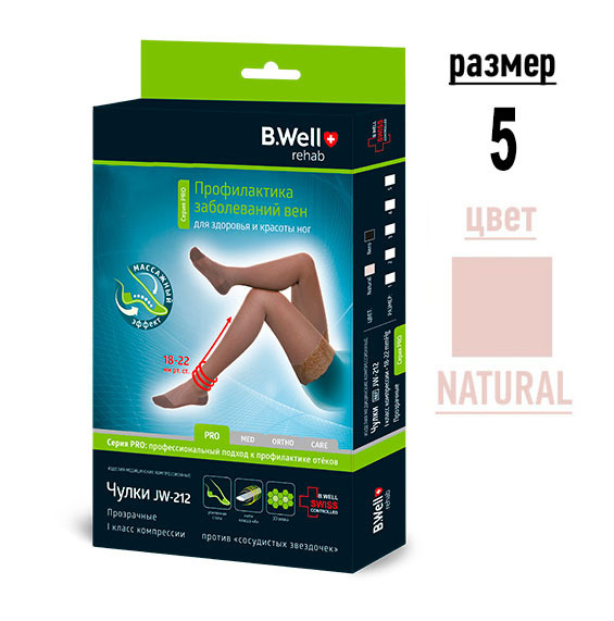 B.Well Beige Compression Stockings (Class 1)