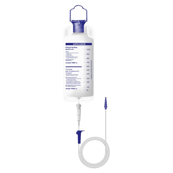 Apexmed 1000ml Disposable Gravity Infusion Enteral Feeding Set