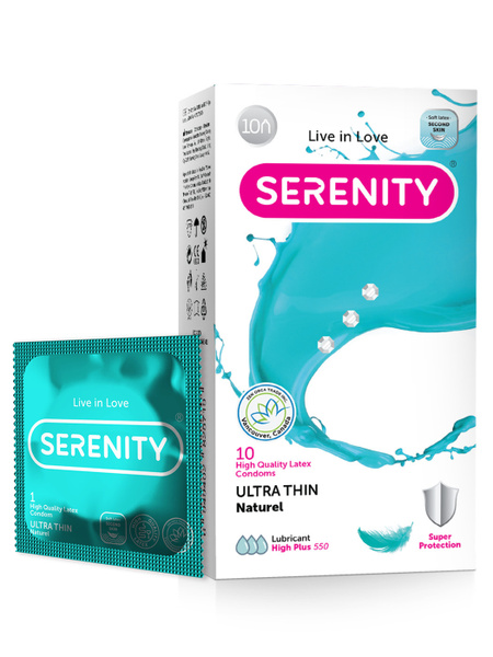 Serenity ULTRA THIN Condoms: Naturally Lubricated, 10 Count