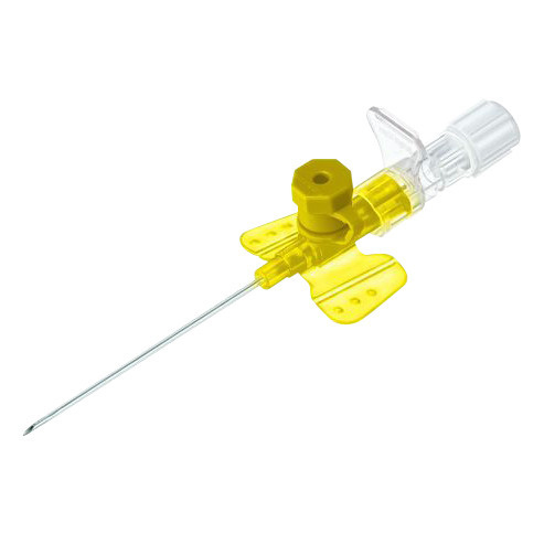 24G Winged IV Catheter with Port (0.7 x 19mm) - 5 Pack