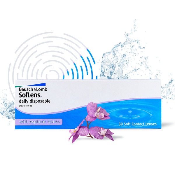Bausch + Lomb 1-Day Contact Lenses (30 Pack, -3.75, 8.6 DIA)